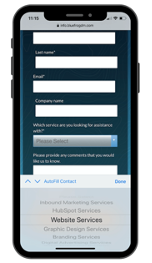 Thiết kế form cho mobile friendly website