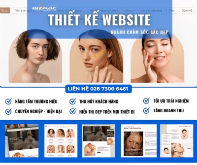 Thiết Kế Website Spa, Salon, Thẩm Mỹ Viện | Tối Ưu Trải Nghiệm, Tăng Doanh Thu