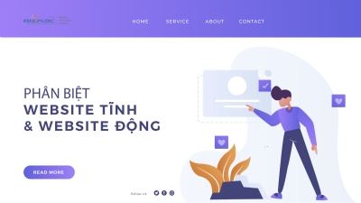 Phân biệt website tĩnh website động