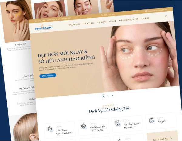 Thiế kế website Spa